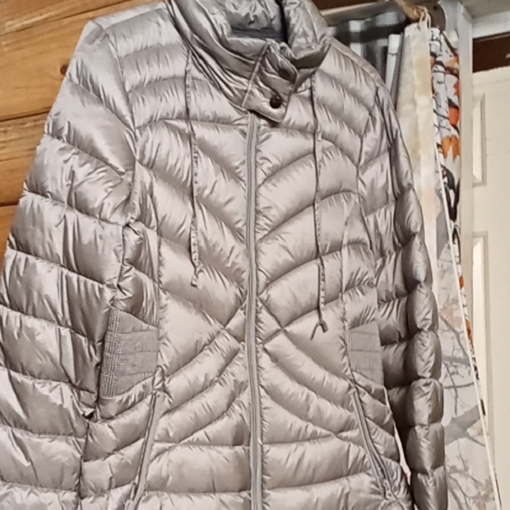 a.n.a Women's Puffer Jacket - Silver